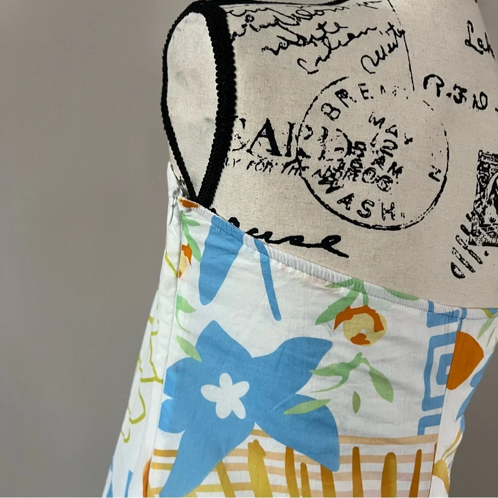 Petal & pup Kaelani Printed Strapless Cotton Maxi Dress ladies size small White - Picture 4 of 10